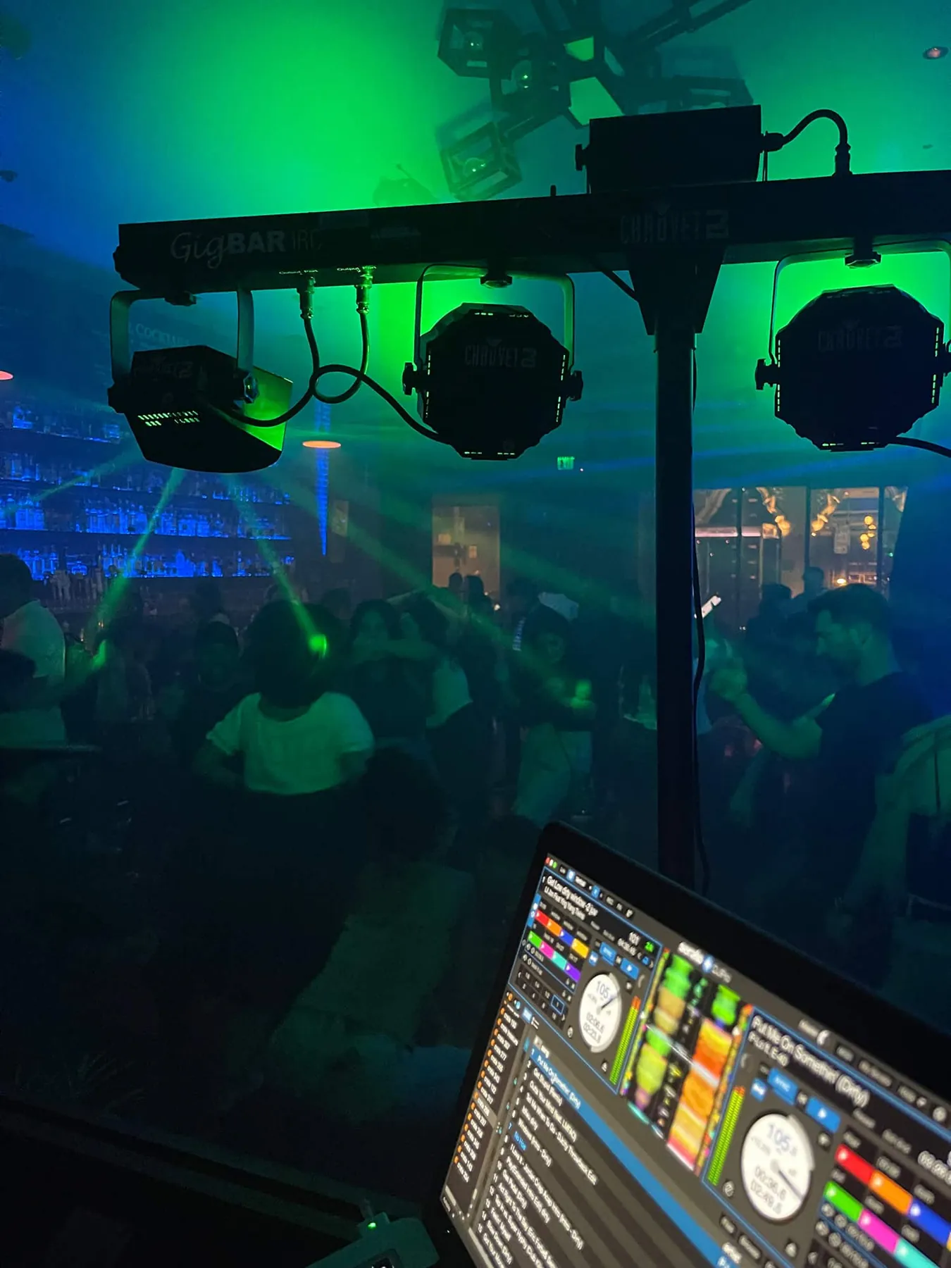 Crowd from the decks